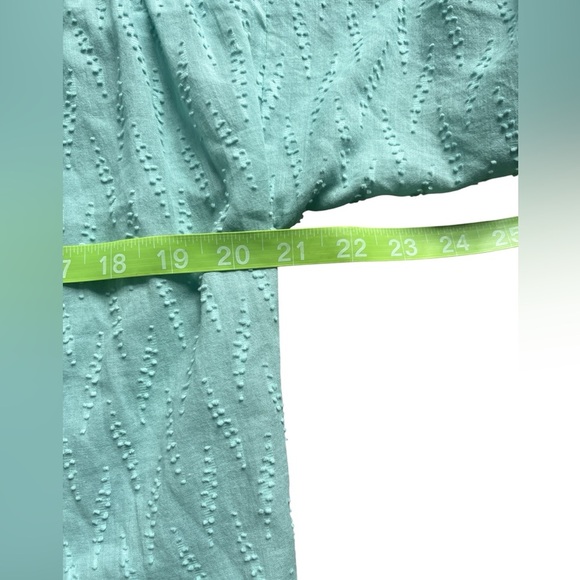 NEW Dolan x Anthropologie Mixed Media Embroidered Blouse XS Mint Green - Picture 6 of 6